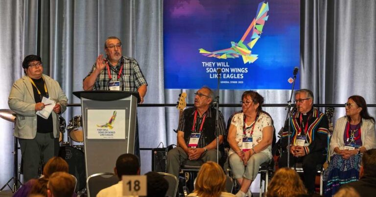 Group of people on a stage